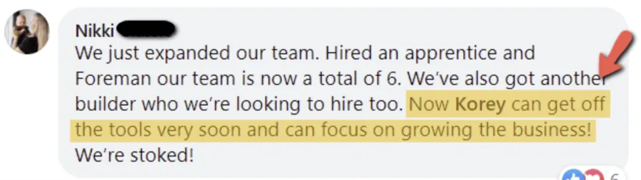 Builder win shared in The Professional Builder community