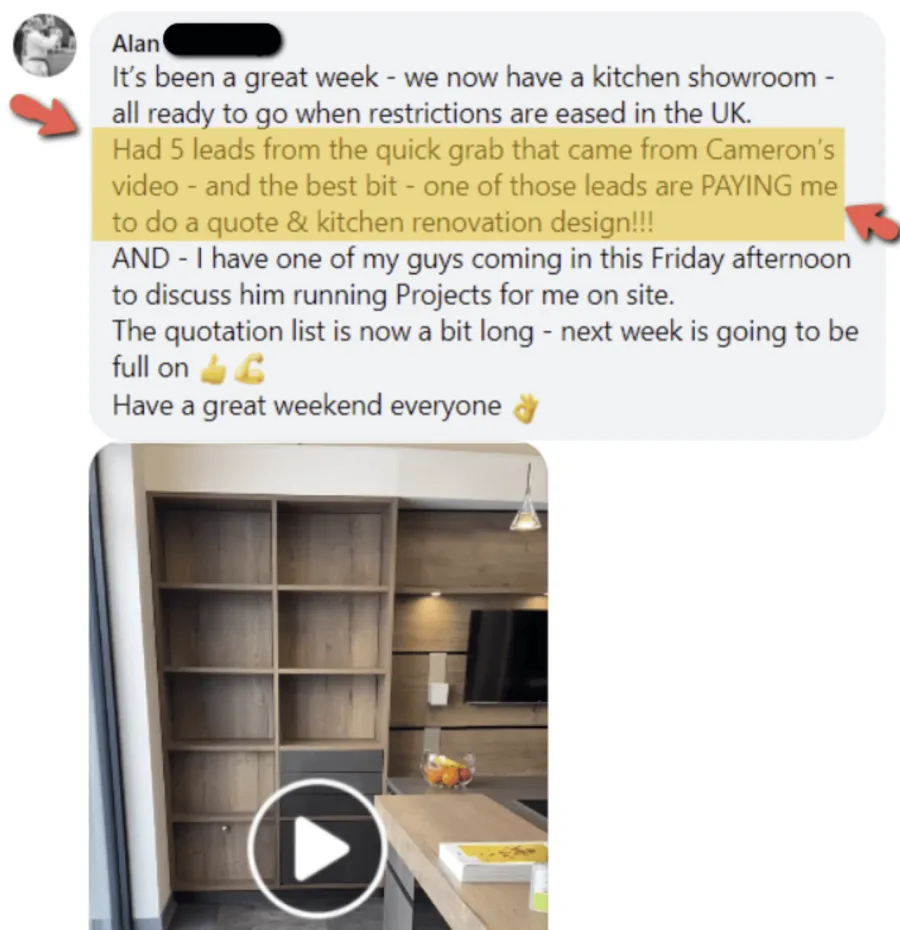 Builder win shared in The Professional Builder community